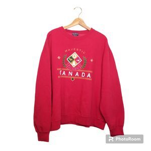 Vintage 90's Canada Sweatshirt Men's Sz XL Classic Crew Vacation Novelty